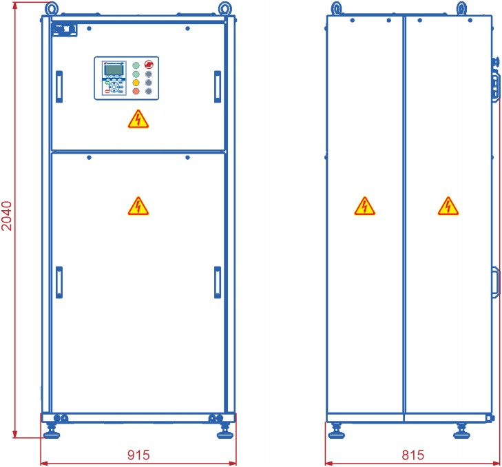 ГАБАРИТНЫЕ РАЗМЕРЫ УППВ 3 кВ
