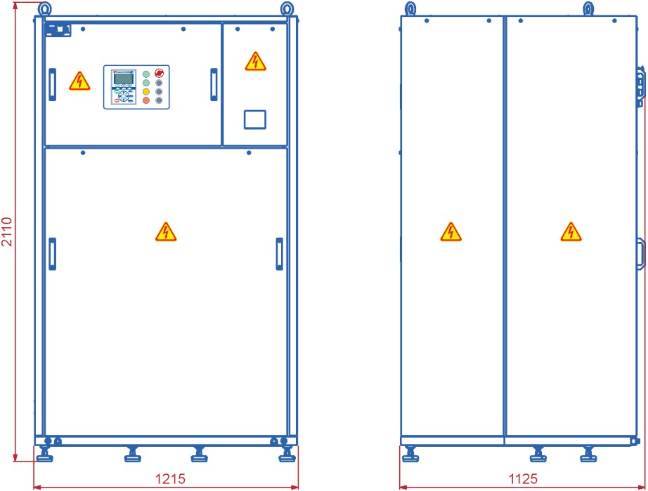 ГАБАРИТНЫЕ РАЗМЕРЫ УППВ 6 кВ